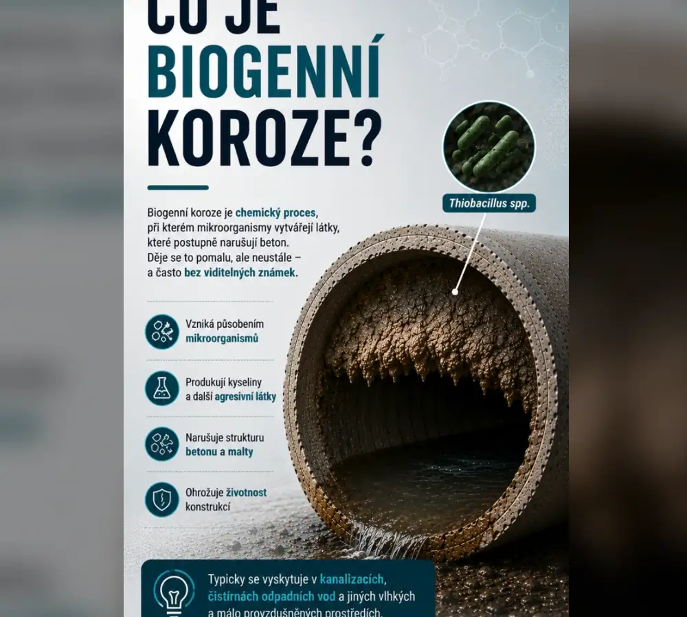 Beton ... ničí ho bakterie!